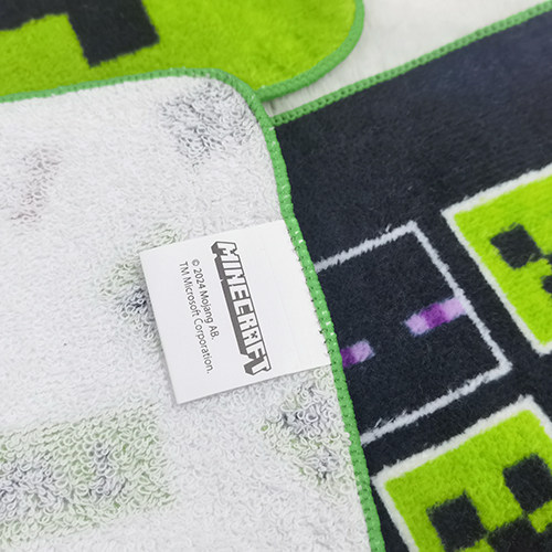 16x16cm我的世界日单卡通纯棉柔软男生儿童小毛巾擦嘴擦汗小方巾 - 图0