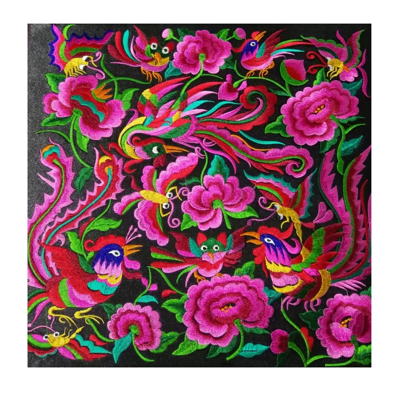 苗绣民族绣花布贴方形机绣片绣片复古手工刺绣中国风服装补丁辅料,淘宝优惠券,粉丝福利购,淘宝优惠卷