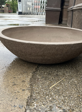 宜兴紫砂大花盆超大口径浅型敞口盆钵荷花睡莲古法养金鱼缸矮圆盆
