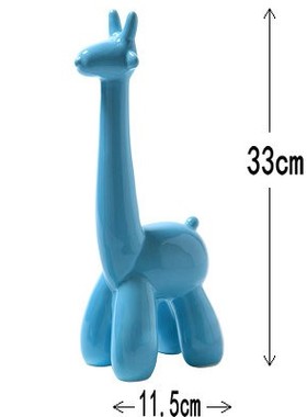 儿童房可爱风卡通长颈鹿创意陶瓷