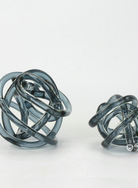 透明玻璃缠绕创意小摆件新品抽象