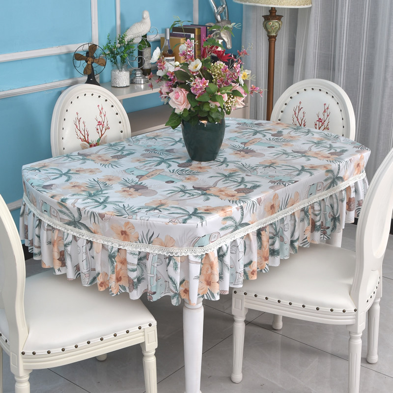 免洗防烫田园现代防水防油椭圆茶几套餐长条餐桌布桌垫家用定制,淘宝优惠券,粉丝福利购,淘宝优惠卷
