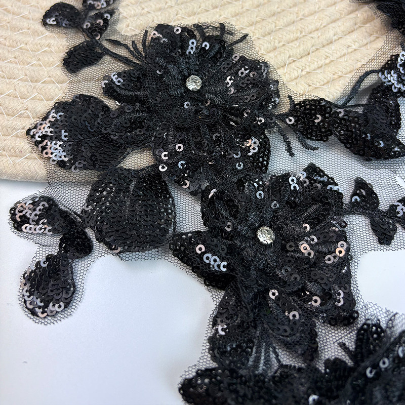 新款立体花刺绣布贴补丁羽绒服亮片绣花婚纱礼服装饰绣片服装辅料,淘宝优惠券,粉丝福利购,淘宝优惠卷