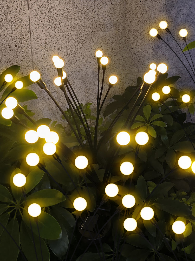 太阳能户外灯萤火虫灯花园灯草坪灯庭院氛围灯植物灯防水地插灯 - 图0