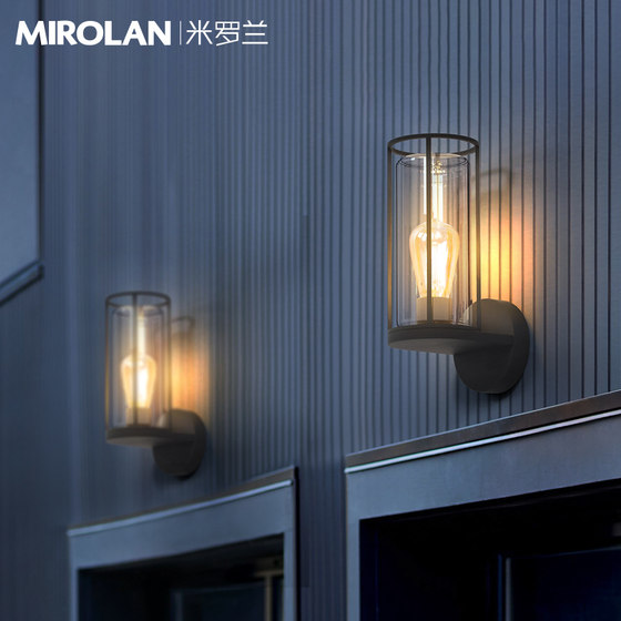 Outdoor wall lamp waterproof villa solar modern simple