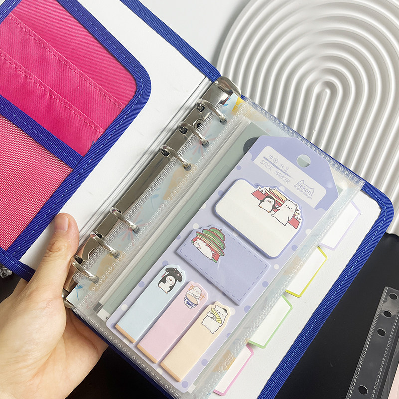 RINGNOTE卡册A6手账素材收纳袋便签票据收纳册贴纸钱币活页小卡册,淘宝优惠券,粉丝福利购,淘宝优惠卷