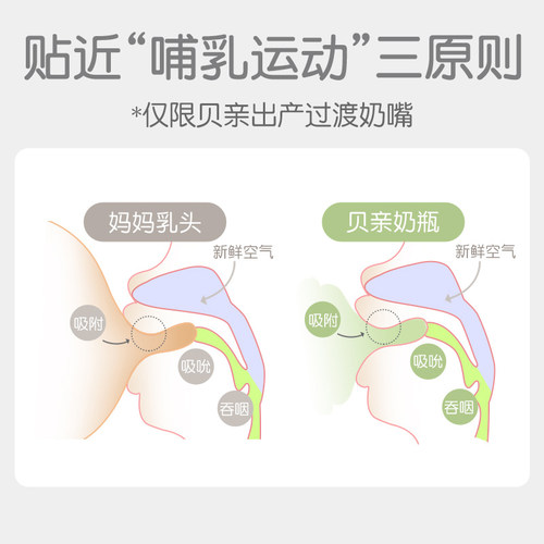 自然实感第2代早产儿玻璃奶瓶过渡医院用新生婴儿贝亲官方旗舰店 - 图2