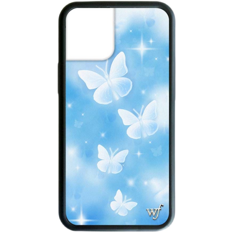 美国wildflower适用iPhone12PROMAX11 蓝色蝴蝶 时尚防摔WF手机壳 - 图0