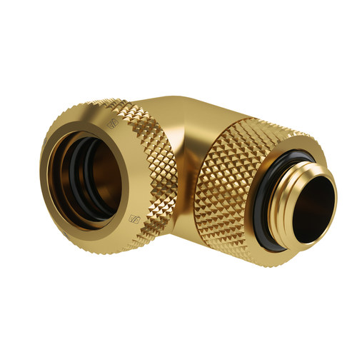 Barrow 黑/亮银 外径14mm 90度旋转硬管快拧接头 TWT90KND-K14 - 图2