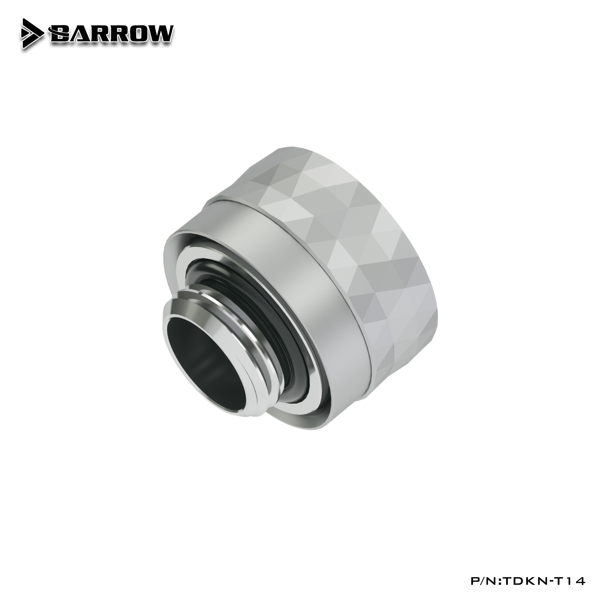 Barrow Dazzle 分体水冷 14MM 硬管手拧接头 硬快快拧 TDKN-T14 - 图1