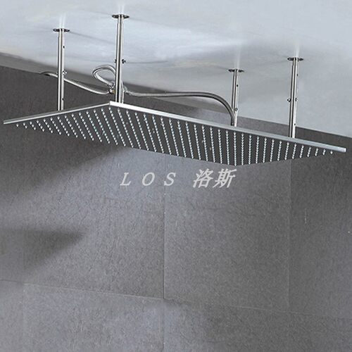 12x24寸长方形淋雨莲蓬头天花板集成吊顶大淋浴花洒喷头300x600mm - 图1