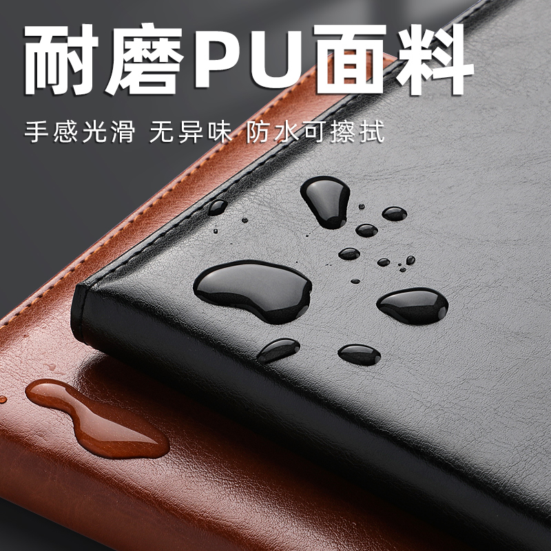 商务笔记本子记事本加厚皮面本批发大号B5软皮本简约大学生用日记本A5精致商用办公会议记录复古可印定制logo - 图2