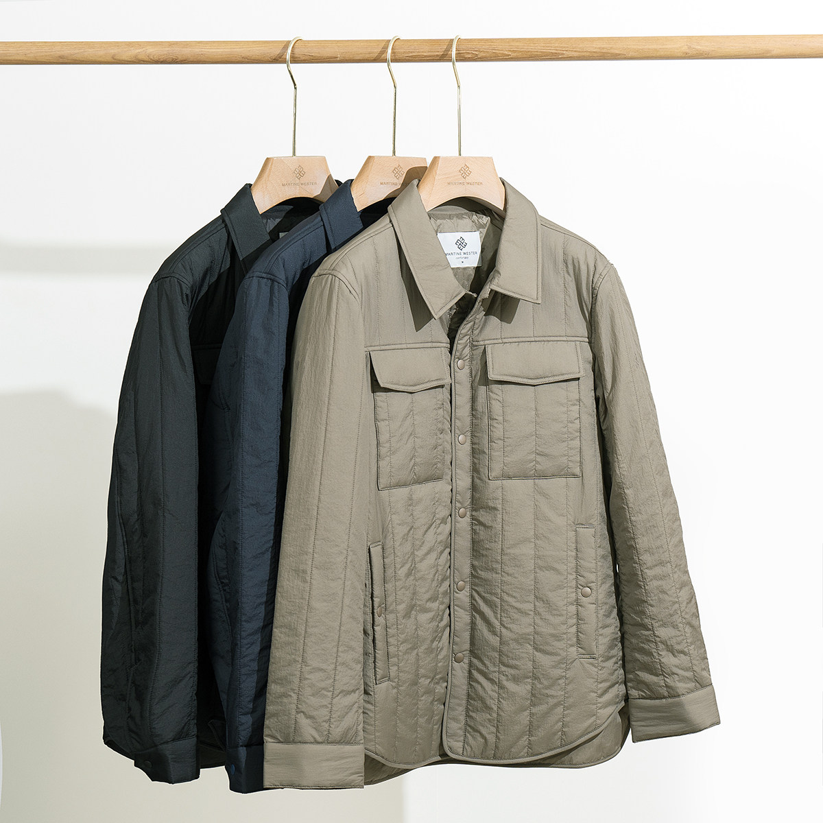 25秋冬玛汀 型男衬衣领新雪丽抑菌夹绵轻量薄款密可柔绵衣外套男,淘宝优惠券,粉丝福利购,淘宝优惠卷