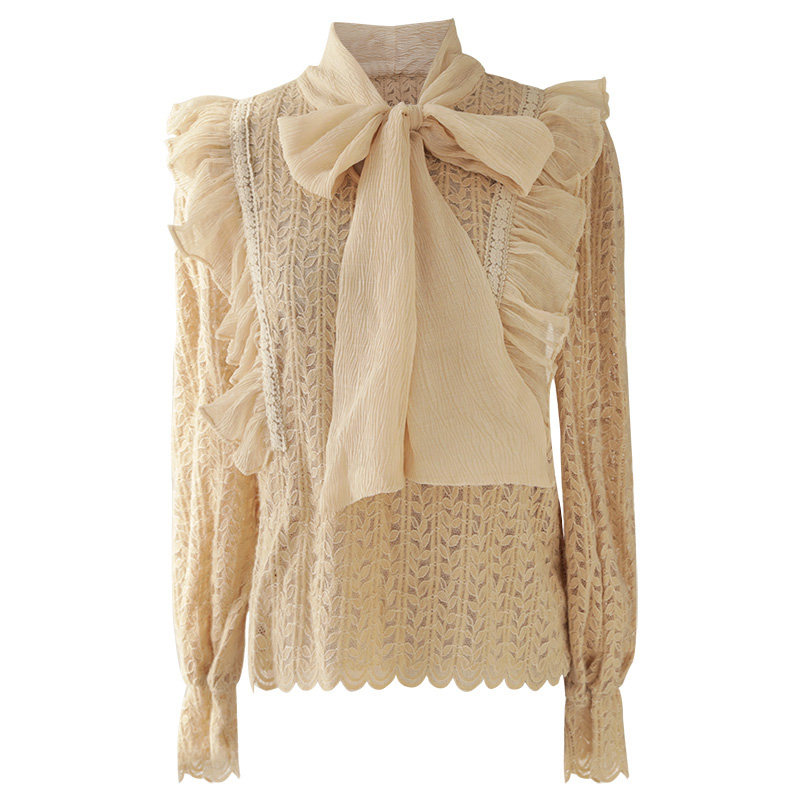 粉红大布娃娃长袖打底上衣 粉红大布娃娃蕾丝衫/雪纺衫