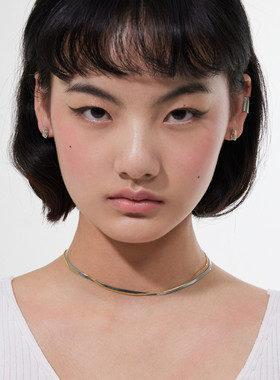 925纯银中性蛇骨链素链百搭