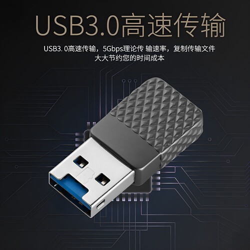 车载USB3.0 MicroSD卡TF卡读卡器金属外壳高速读写器隐藏插卡迷你 - 图2