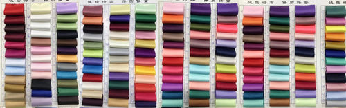 台湾婚纱厚缎布料进口亚光厚缎光泽婚纱礼服布面料 1-21色 - 图0