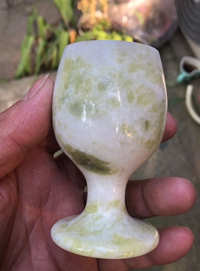 插花香炉天然插花石材香炉汉白玉