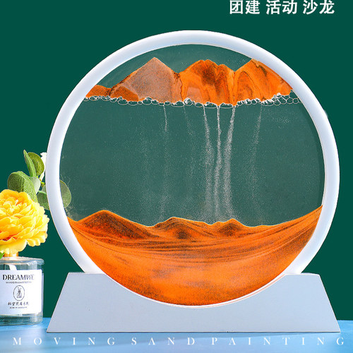 小夜灯流沙画摆件沙漏创意手工制作diy材料包 520母亲节活动礼物 - 图3