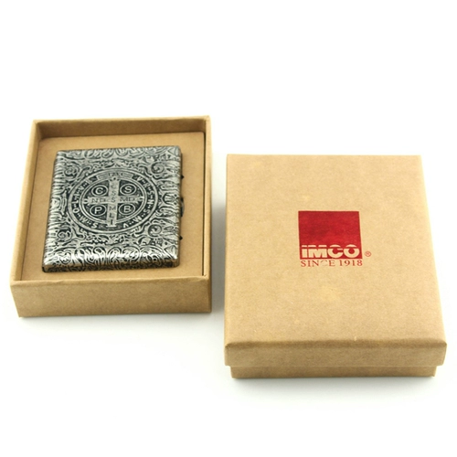 Новая Imco Aiku Brass Cigarette Box 20 Pack Creative 6-сайд-гравюра и травление мужской подарок сигарет Ultra Thin Personaly