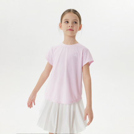 [速干衣]马克珍妮女童高弹透气运动短袖T恤 儿童上衣夏装550389