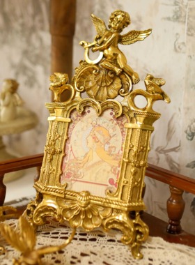 桌面画框天使黄铜法式