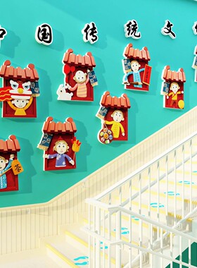 2026新年春节中国传统节日文化幼儿园环创主题墙面装饰布置成品贴
