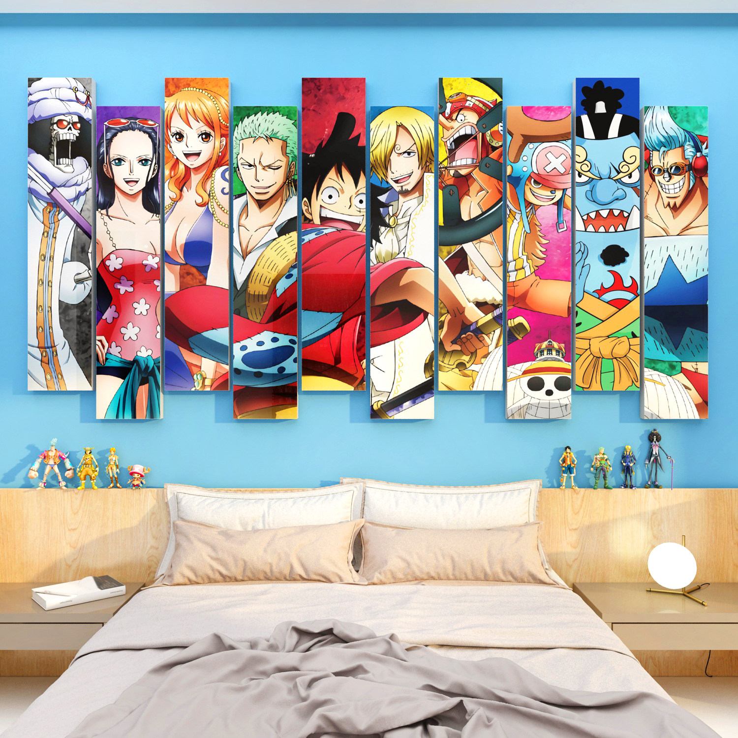 网红电竞房间挂画布置装饰海贼王海报墙面贴纸画二次元氛围背景板,淘宝优惠券,粉丝福利购,淘宝优惠卷