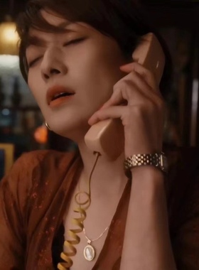 《繁花》玲子同款S925银海水马贝椭圆光板厚银万能扣吊坠通勤百搭