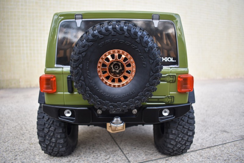 AXIAL 1/6 SCX6 JEEP JLU WRANG LER 4WD铝合金后备胎定位支架 - 图2