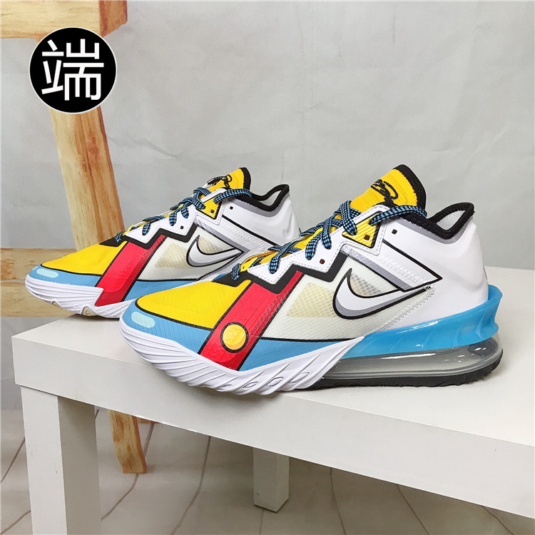 Nike耐克LeBron 18 Low 詹姆斯男气垫篮球鞋 CV7564-300-104-103 - 图2