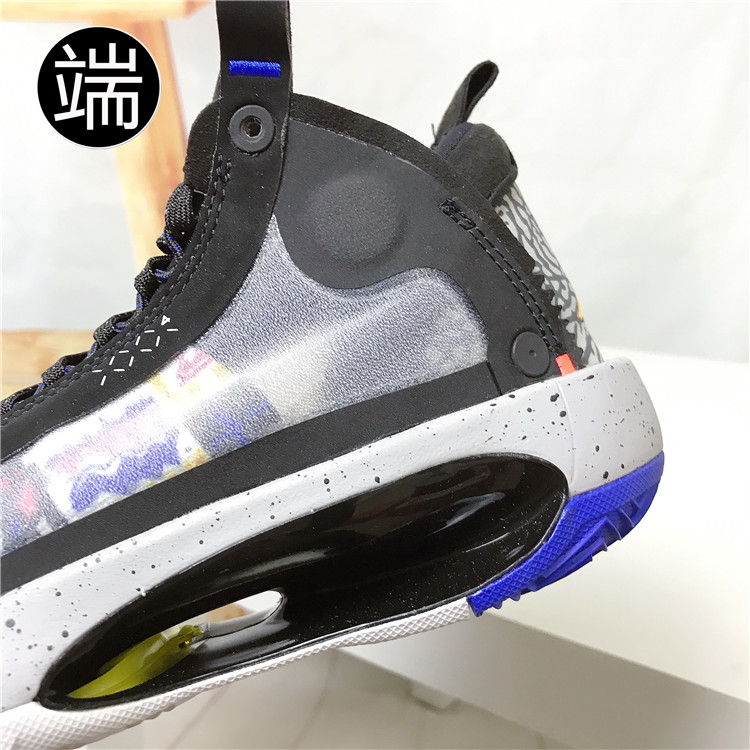 Air Jordan 乔 AJ34 GS 大童男女黑白运动实战篮球鞋 CZ7742-008 - 图3