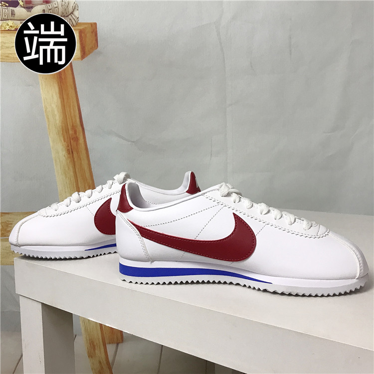 NIKE CLASSIC CORTEZ元年红白蓝阿甘鞋女运动鞋休闲鞋807471-103-图0