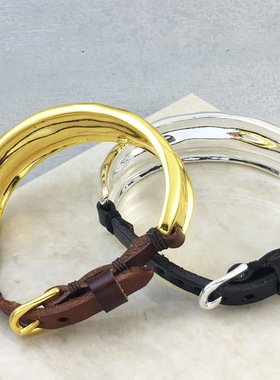 西班牙UNOde50欧美时尚墨绿水晶手镯跨境电商饰品