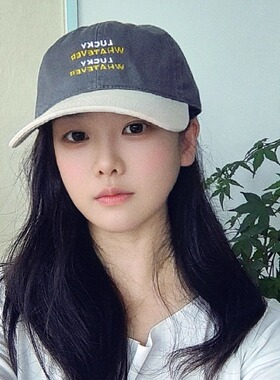 韩版LUCKY刺绣时尚拼接棒球帽