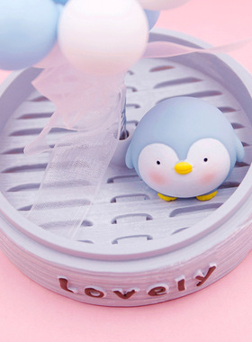 蒸笼小物可爱摆件公仔装饰品