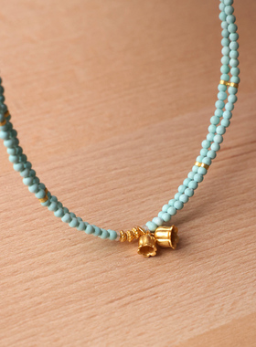 绿松石铃兰花双圈手串女