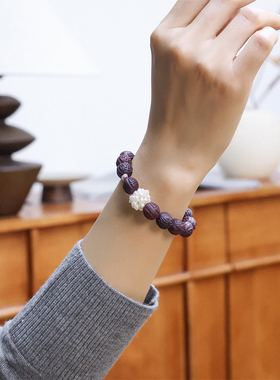 新中式玫瑰合香珠紫气东来手串女