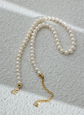 法式温柔珍珠轻奢项链锁骨链女