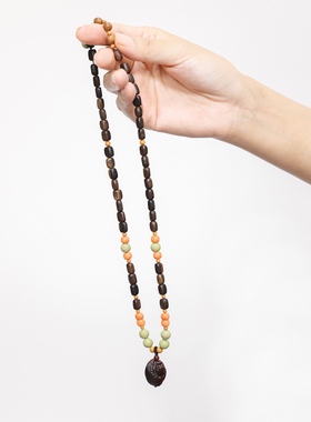 奇楠沉香阿拉善绿玛瑙貔貅项链女