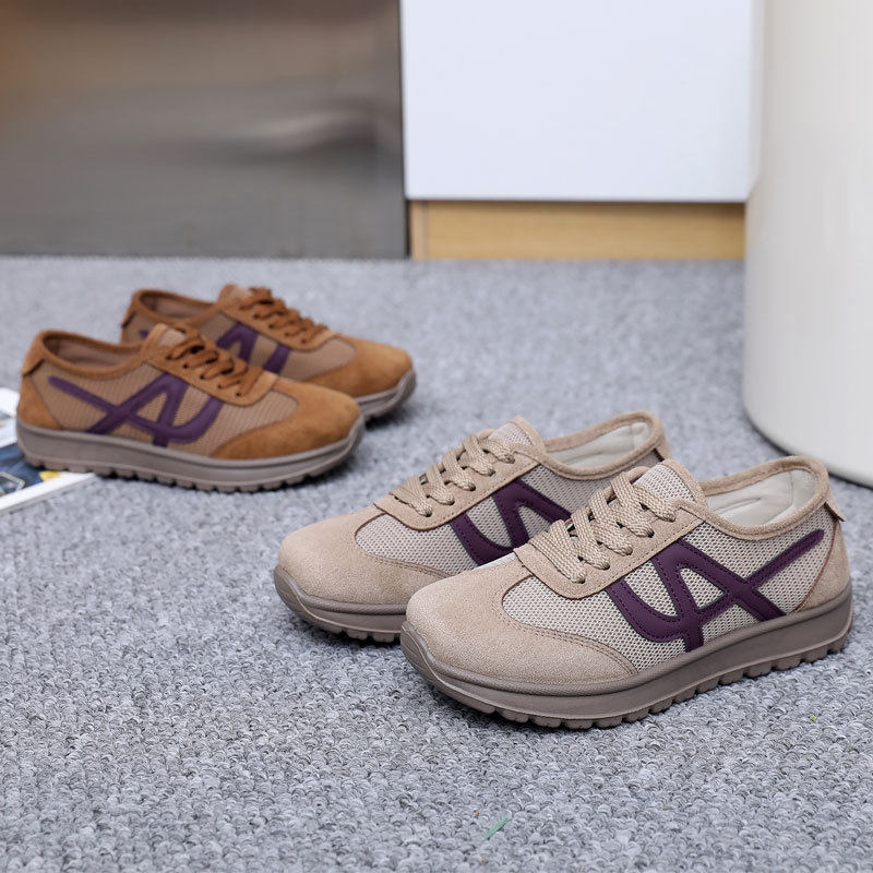 复古阿甘德训鞋女2026春季新款女鞋透气休闲运动鞋轻便舒适妈妈鞋,淘宝优惠券,粉丝福利购,淘宝优惠卷