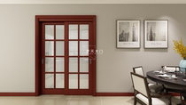 (Dream Tin Shui lacquered wooden door)  Solid wood composite door that means to hold the 6B63