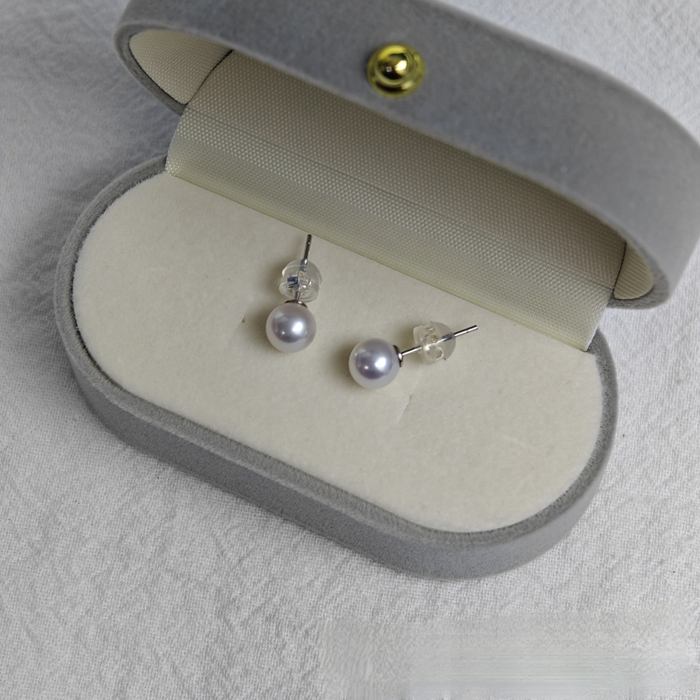 3-4mm近正圆诸暨淡水S925纯银极光基本无瑕天然小珍珠耳钉养耳洞,淘宝优惠券,粉丝福利购,淘宝优惠卷