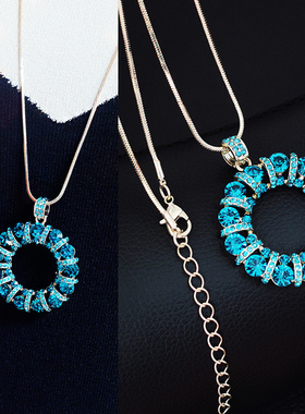 精致百搭毛衣链长款女大气高档