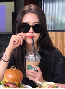 新品高端品质GM墨镜女士2026款大框太阳眼镜潮流时尚出游防晒神器