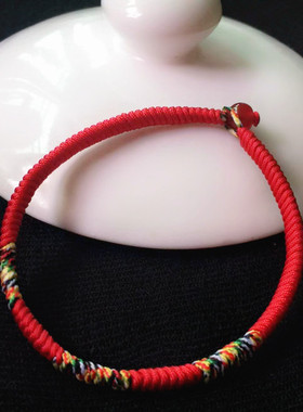 金刚结手工编织本命年红绳情侣款