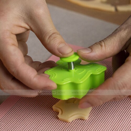 3D饼干模具立体弹簧按压塑料切饼干压模翻糖烘焙工具 颜色随机 - 图0