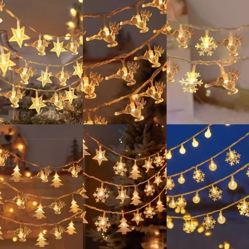 Star lights night market stall atmosphere lights camping decoration birthday arrangement led small colored lights flashing string lights starry sky