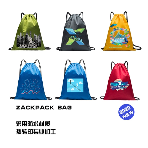 Памятный спортивный водонепроницаемый рюкзак, ткань оксфорд, на шнурках