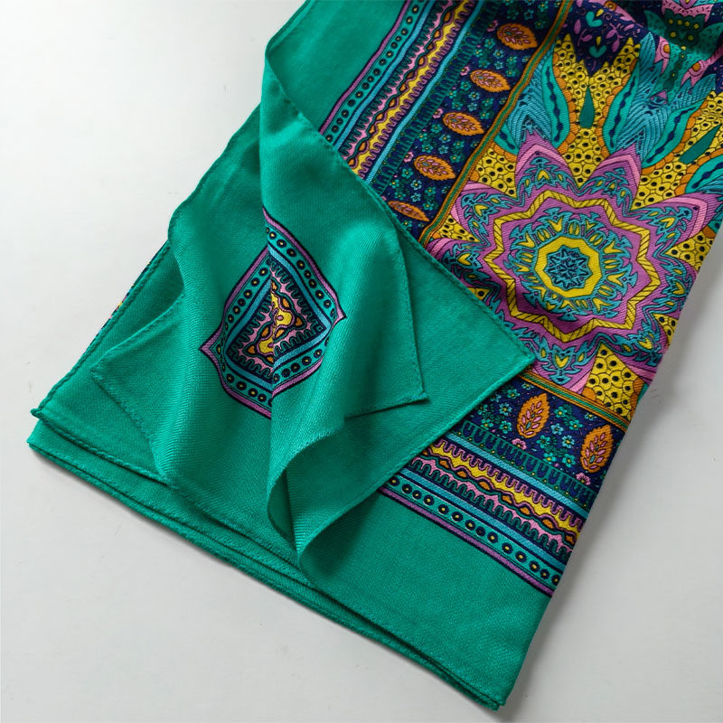 可做披肩 加厚凸显肤质的斜纹宝石绿 超大纯羊毛大方巾围巾,淘宝优惠券,粉丝福利购,淘宝优惠卷